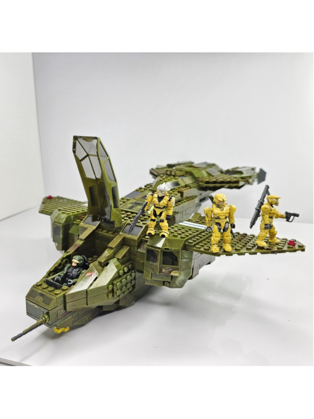 Halo Mega Bloks USNC Pelican Dropship Set 96824 No Box Or Manual